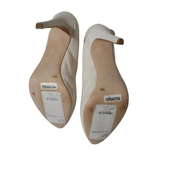 BCBG Generations Parade Womens Ivory Snake Print Leather Hidden Platform Heels 9 - Picture 6 of 7